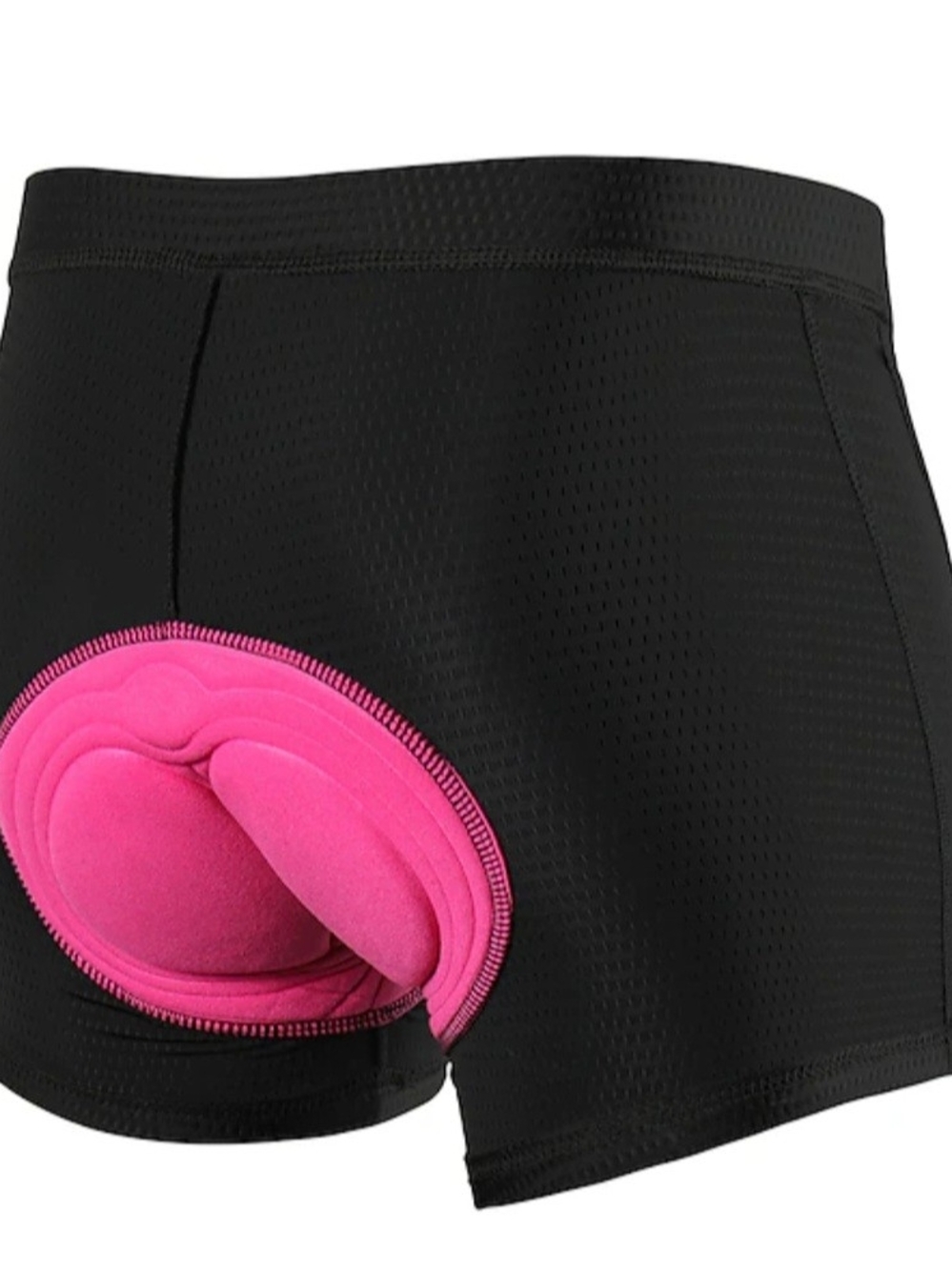 Women’s Black Gel Padded Cycling Shorts with Elastic Waistband